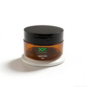 Amber Plastic Jars with Lids 50g for Sale