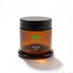 Amber Jars with Lids 100ml for Sale